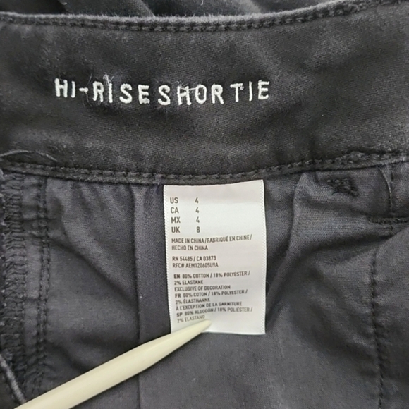 American Eagle Womens Super Super Stretch AEO Sateen Hi Rise Shortie Shorts Sz 4 - Picture 10 of 14